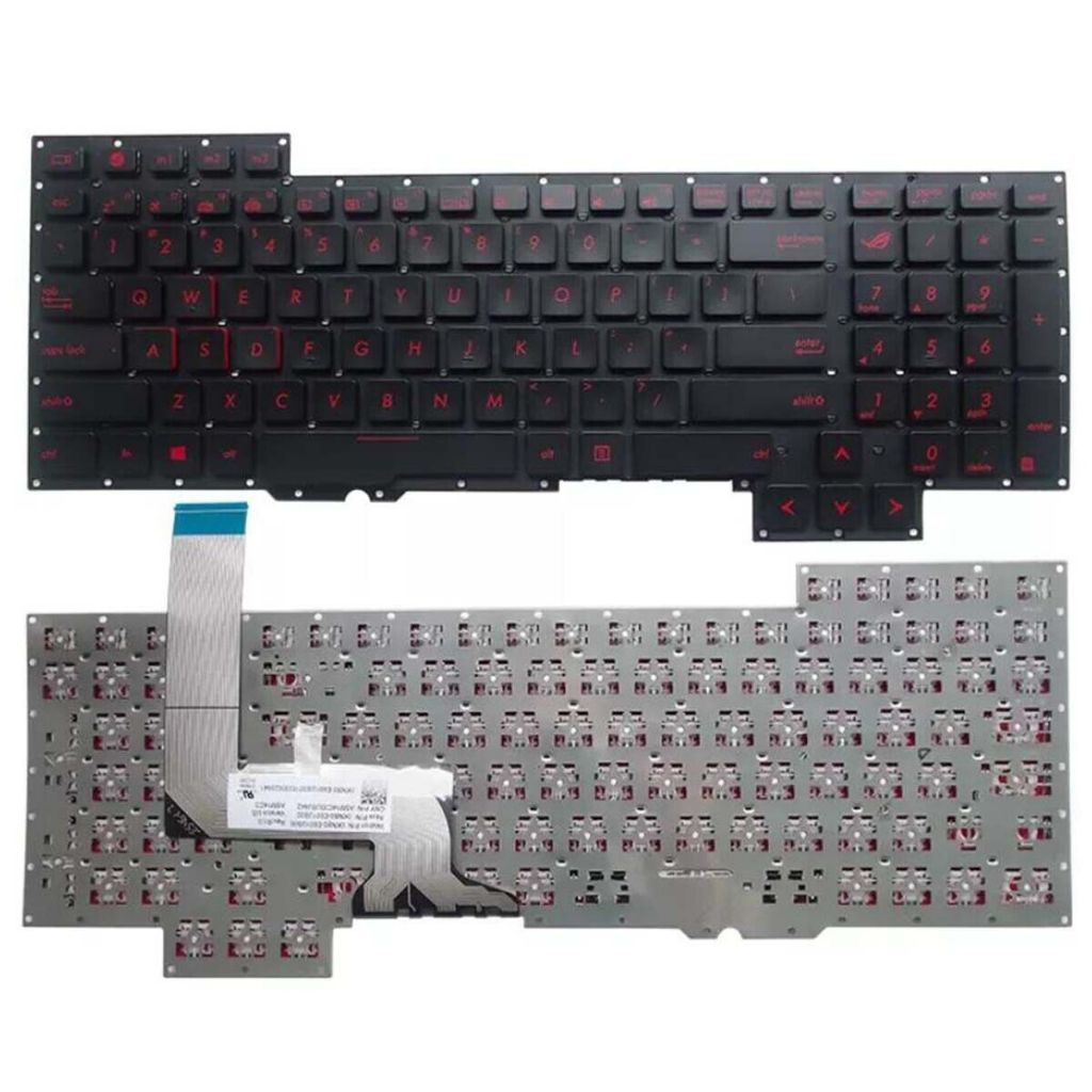 US แป้นพิมพ์แล็ปท็อปสําหรับ ASUS ROG G751G751J G751JY G751JT G751JM GFX71 0KNB0-E601US00 ไม่มีตัวชี้