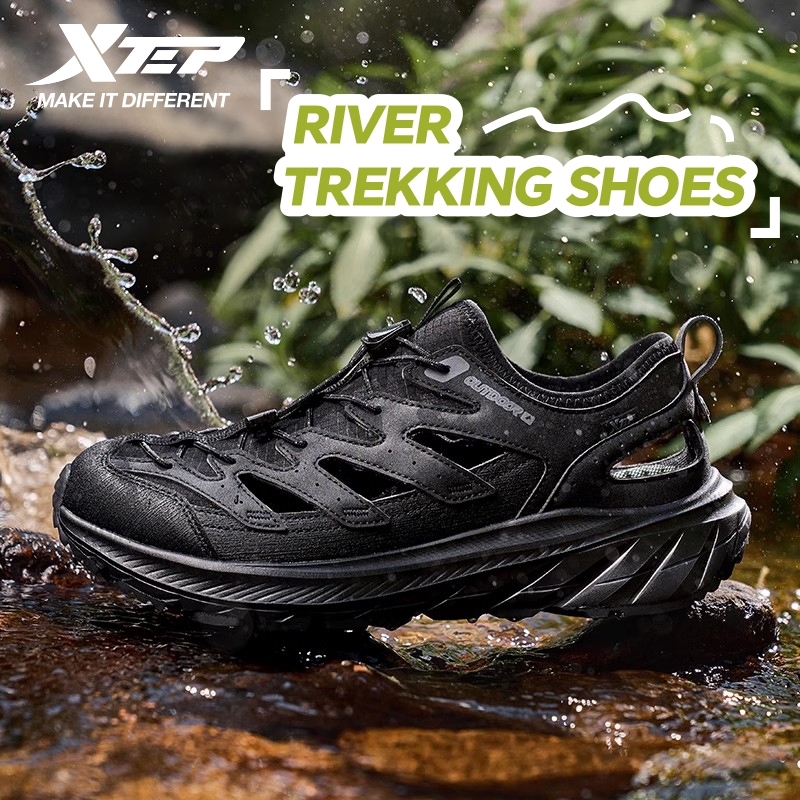 【xtep】River trekking shoes | รองเท้าผู้ชายรองเท้าแตะฤดูร้อนกลางแจ้งกีฬารองเท้าชายหาด
