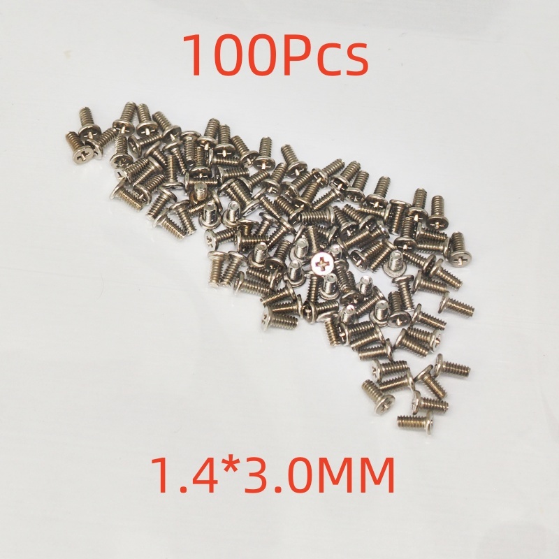 SAMSUNG 100pcs 3.0 มม.3.5 มม.สกรูสําหรับSamsung Galaxy A21 A31 A41 A51 A32 A42 A52 A72 A53 A73 A12 A13 A50 A70 A20 A40 โทรศัพท์มือถือสกรู