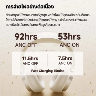 Edifier ES850NB หูฟังครอบหูไร้สายระบบ Hybrid ANC ลดเสียงรบกวนได้ถึง -45dB พร้อมบลูทูธ 5.4 ใช้งานต่อเนื่องสูงสุด 92 ชั่วโมง รองรับ Hi-Res Wireless Audio มาพร้อมไมโครโฟนในตัวและฟังก์ชันเชื่อมต่อ 2 อุปกรณ์พร้อมกัน