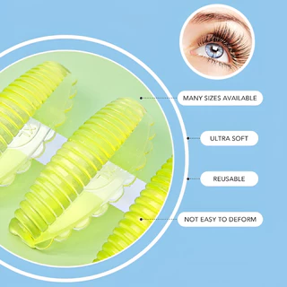 8pcs Eyelash Lifting Pads ชุด Self-Adhesive Sticky Cluster J & L & B & D Curls Eyelash Lifting Rod Lash Beauty Salon เครื่องมือ