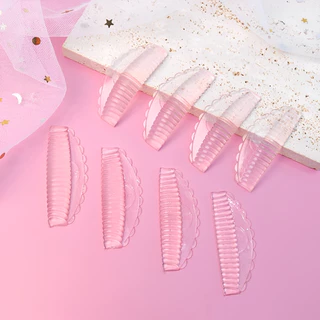 8pcs Eyelash Lifting Pads ชุด Self-Adhesive Sticky Cluster J & L & B & D Curls Eyelash Lifting Rod Lash Beauty Salon เครื่องมือ