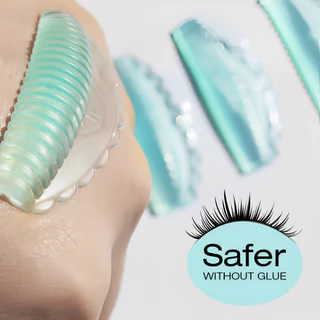 8pcs Eyelash Lifting Pads ชุด Self-Adhesive Sticky Cluster J & L & B & D Curls Eyelash Lifting Rod Lash Beauty Salon เครื่องมือ