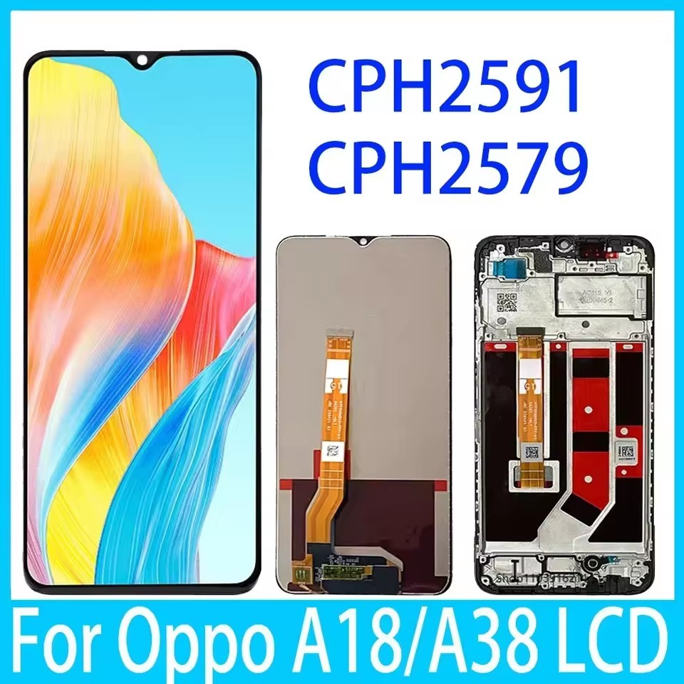6.56 “จอแสดงผลสําหรับOPPO A17 A18 A17K A38 CPH2579 CPH2471 LCD Touch Screen Digitizer Assemblyกรอบ ราคา ถูกที่สุด ดีลบีเคเค แกลเลอรีภาพที่ 5