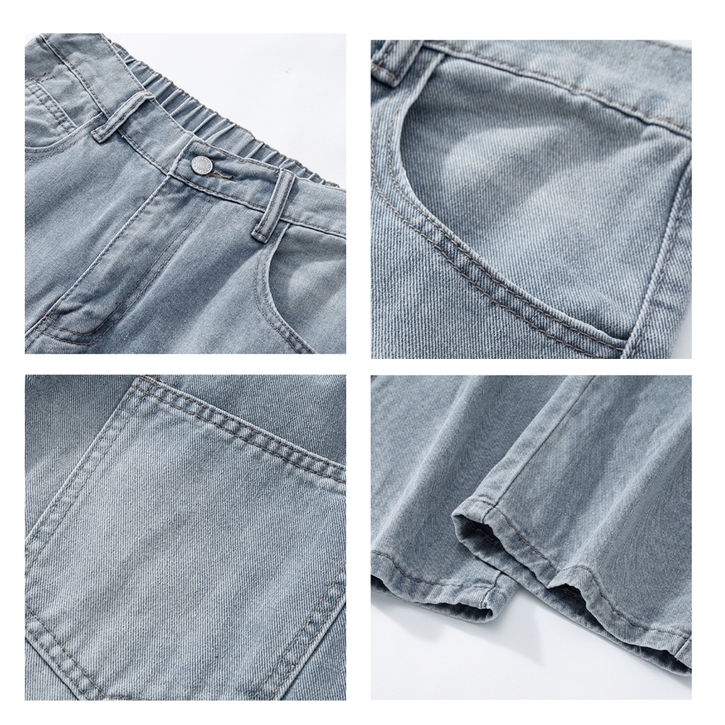 CoolChgกางเกงยีนส์ลายขาด แมตช์ได้กับทุกชุด ใส่สบาย กางเกงยีนส์ลายขาด จัดส่งรวดเร็ว คู่รักรุ่นเดียวกัน สุดฮิตแฟชั่น จัดส่งในกรุงเทพฯ M-3XL ใส่สบาย มีหลายขนา ระบายอากาศดี เอวสูงสบาย แฟชั่น สไตล์เกาหลี คล่องแคล่วและสบายสบาย Clothing Man ตาราง Jeans