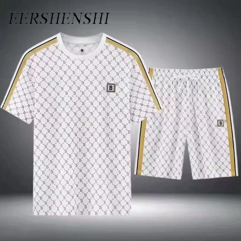 ผู้ชายฤดูร้อนสไตล์ใหม่ระดับไฮเอนด์หลวมทุกการแข่งขันชุดลําลอง