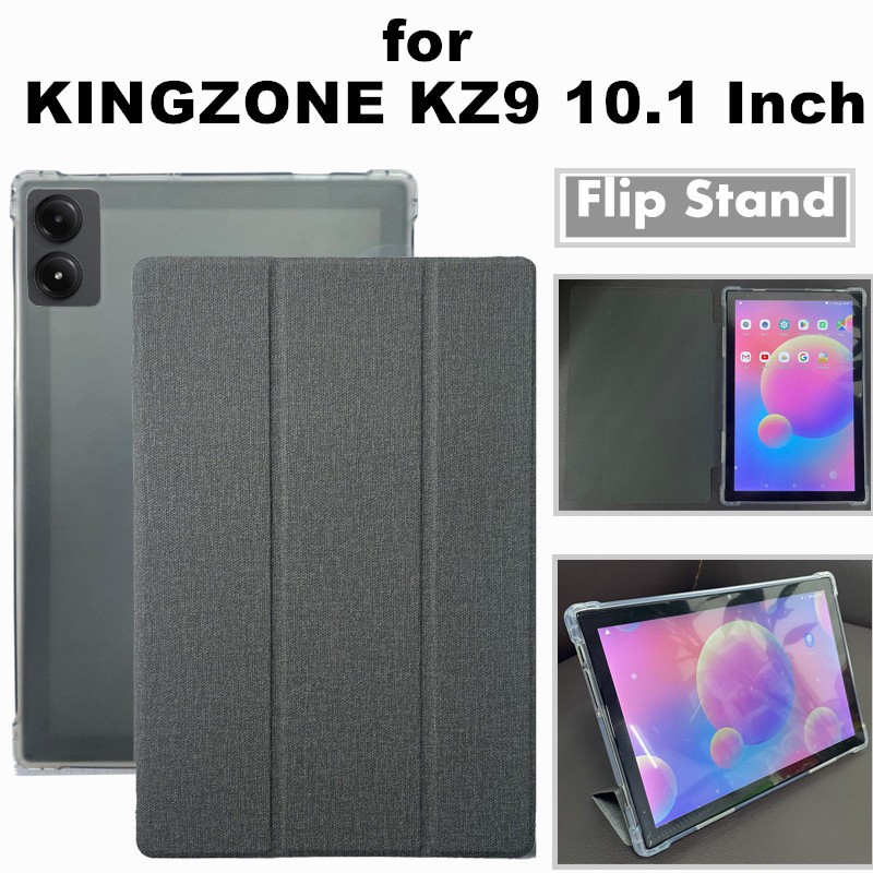 for KINGZONE KZ9 10.1 Inch Faux Leather Flip Case Cover with Stand Up Function Cove Protective Case
