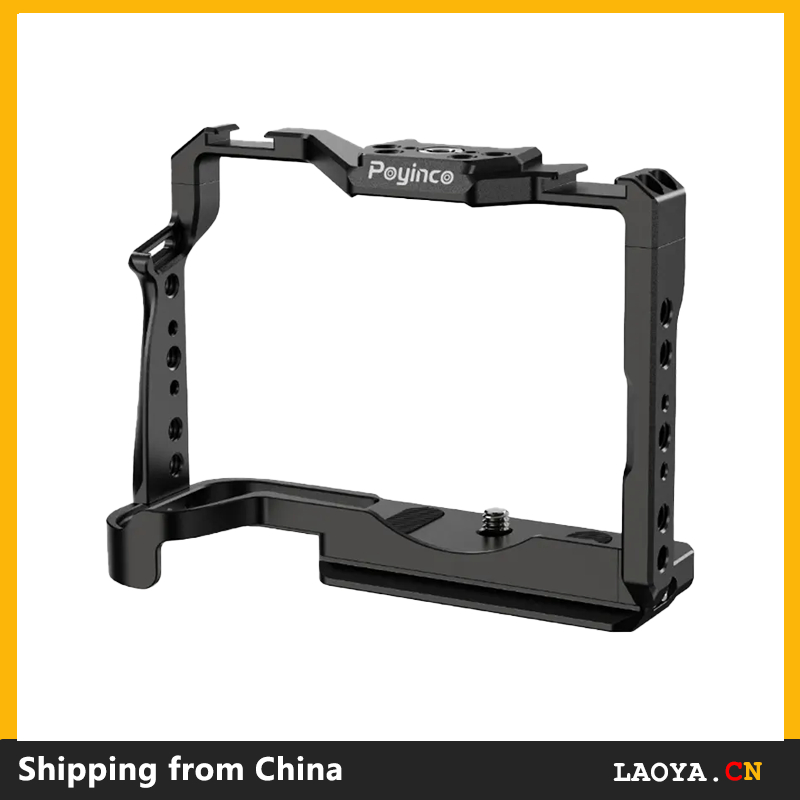 Camera Cage for Canon R8 RP Camera Protection Frame Rig with Cold Shoe Vlog Video Shooting Canon Cam