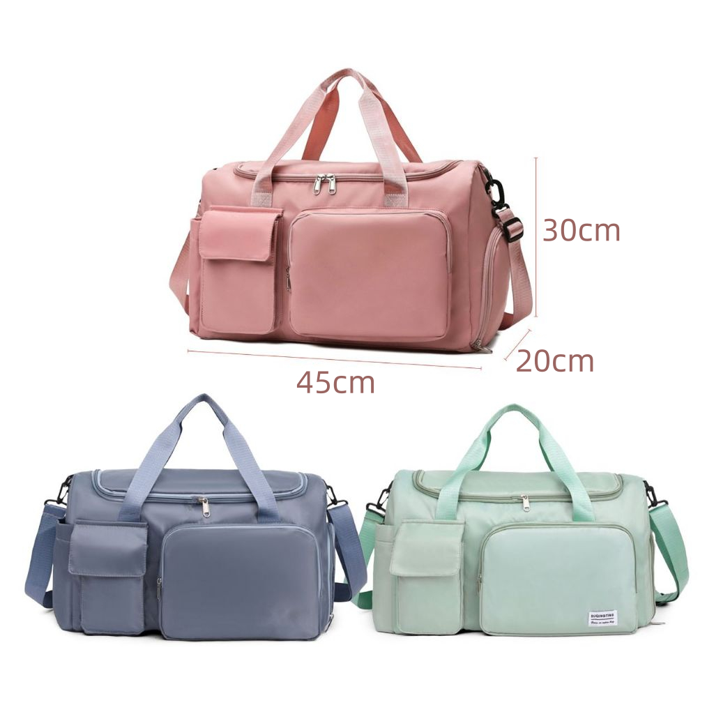 [ไซโลรองเท้าอิสระ] กระเป๋าขนาดใหญ่สำหรับเดินทาง กันน้ํา แฟชั่น กระเป๋าเดินทางกีฬา Traveling Bag - รูปที่ 7