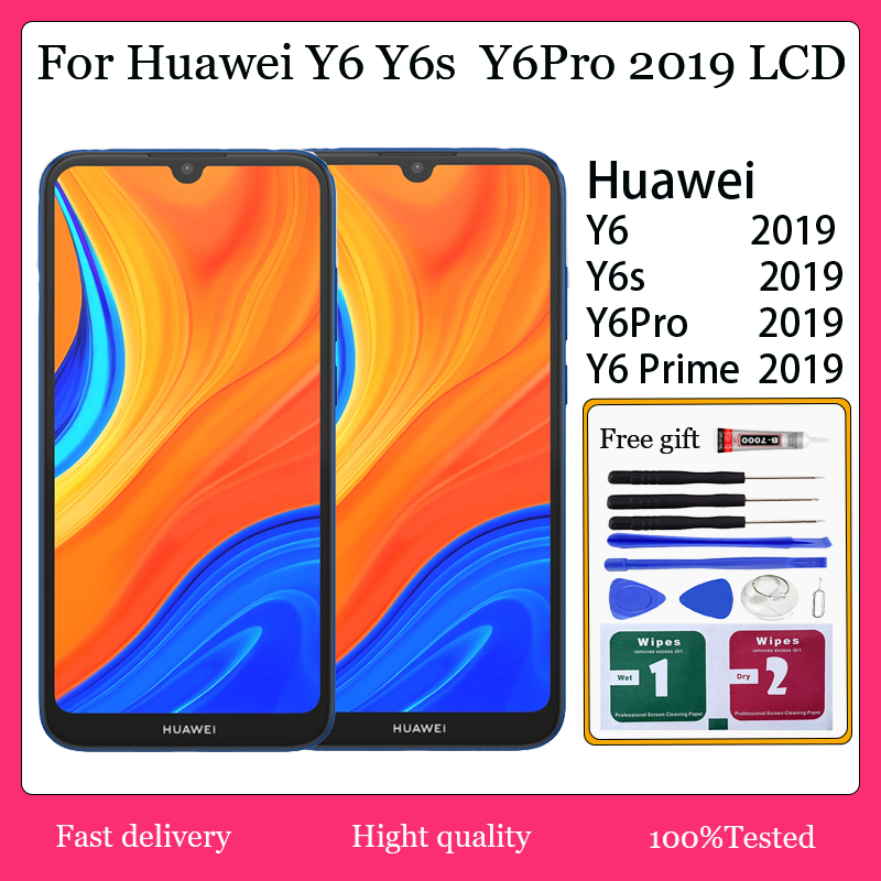Original สําหรับ Huawei Y6 Y6S Y6 Pro Y6 Prime 2019 Lcd Touch Screen Digitizer Assembly Replacement