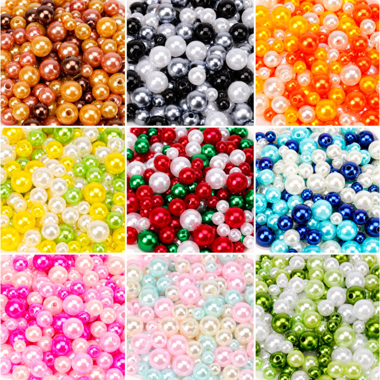 มาการองสี ทําเอง แฮนด์เมดลูกปัดสีลูกกวาดลูกปัดกลม