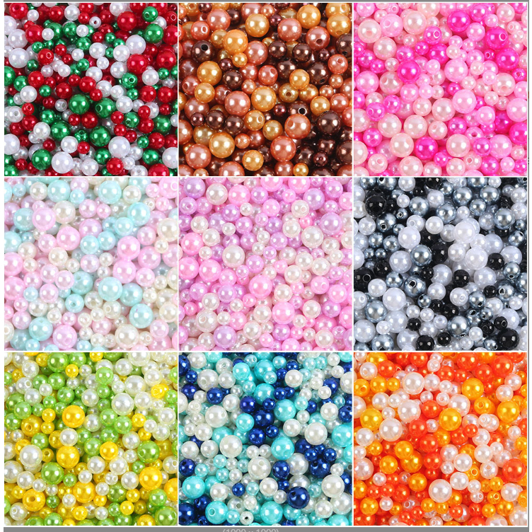 มาการองสี ทําเอง แฮนด์เมดลูกปัดสีลูกกวาดลูกปัดกลม - รูปที่ 5