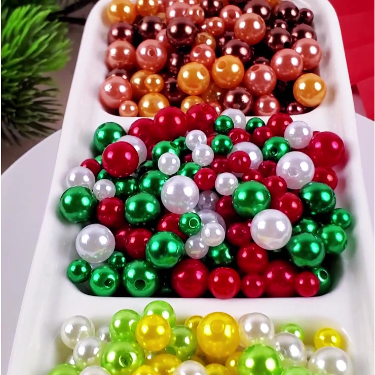 มาการองสี ทําเอง แฮนด์เมดลูกปัดสีลูกกวาดลูกปัดกลม - รูปที่ 6