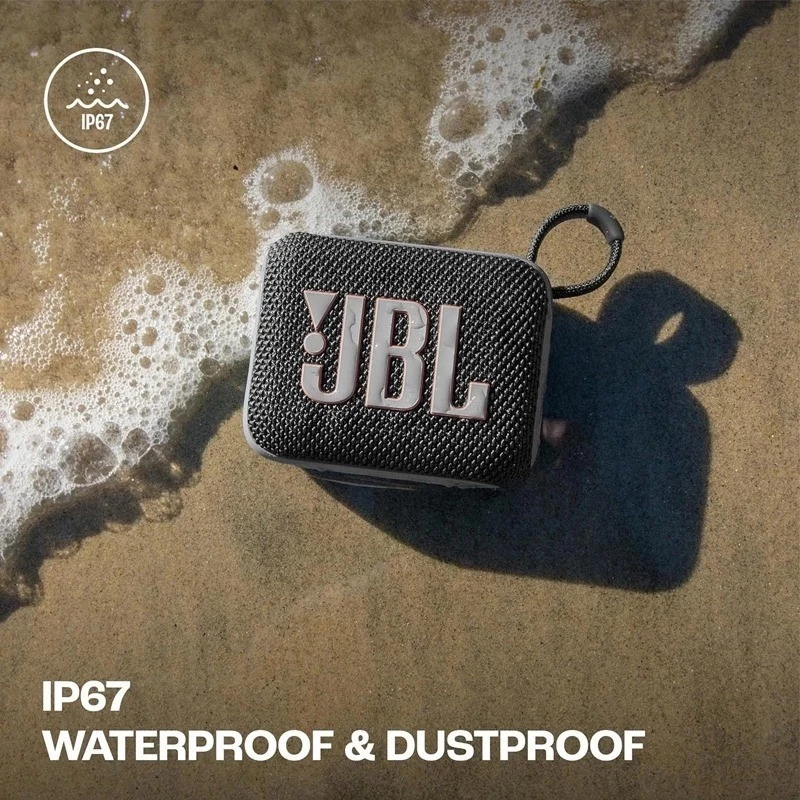 JBL GO 4 ลำโพงบลูทูธพกพา กันน้ำ IP67【Pro Sound + Bluetooth 5.3】แบตฯ 10ชั่วโมง พกพาง่าย | สำหรับสระว่ายน้ำ เดินป่า ท่องเที่ยว