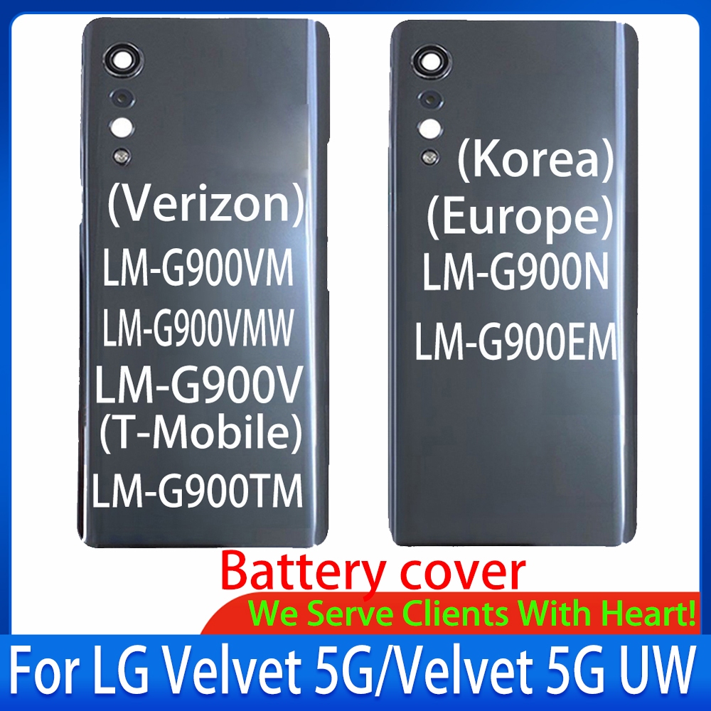 สําหรับ LG Velvet 5G/กํามะหยี่ 5G UW ฝาหลังแบตเตอรี่ G9 LM-G900N LM-G900EM LM-G900 LM-G900TM LM-G900