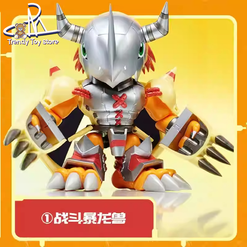 Plabako Digimon Mystery Box Splicing Battle Tyrannosaurus Beast อินเทรนด์เล่นโมเดลรูปอะนิเมะของขวัญ
