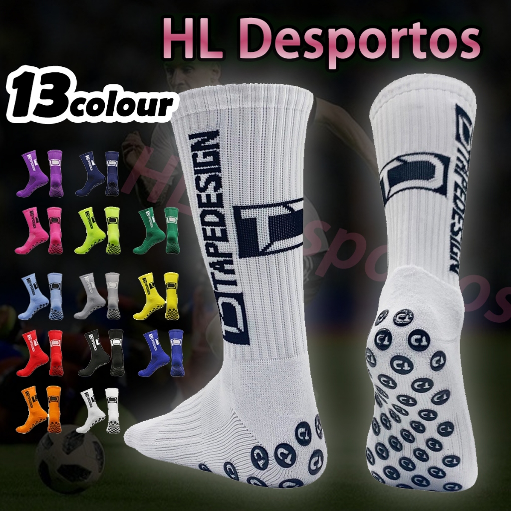 ถุงเท้าฟุตบอล ซิลิโคน แบบหนา กันลื่น สําหรับผู้ใหญ่ ถุงเท้าบาส ถุงเท้ากีฬา