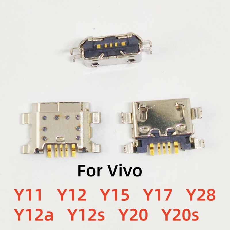 5-50Pcs ชาร์จ Pin Dock Connector สําหรับ Vivo Y11 Y12 Y15 Y17 Y28 Y12a Y12s Y20 Y20s Micro USB ชาร์จ Pin พอร์ตแจ็คซ็อกเก็ตเชื่อมต่อ