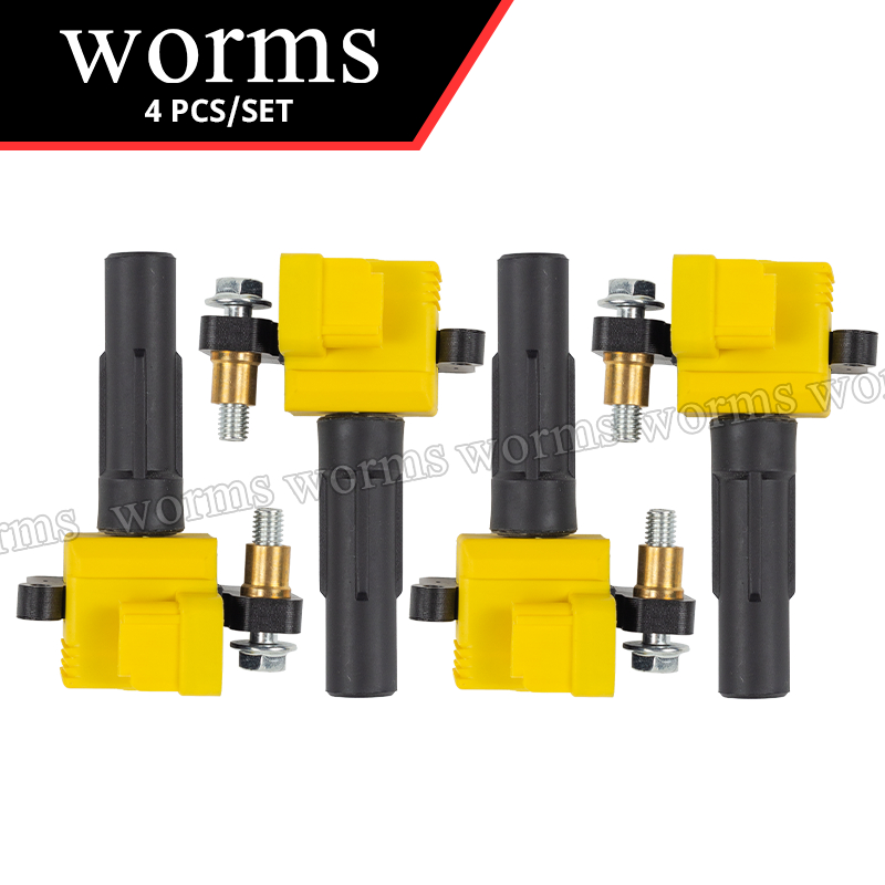 หนอนคอยล์จุดระเบิดแพ็ค 4 ชิ้นแข่งสําหรับ Subaru Impreza Wrx 2002-2005 Legacy B4 Be5 Bh5 Ej20 Ej25 22