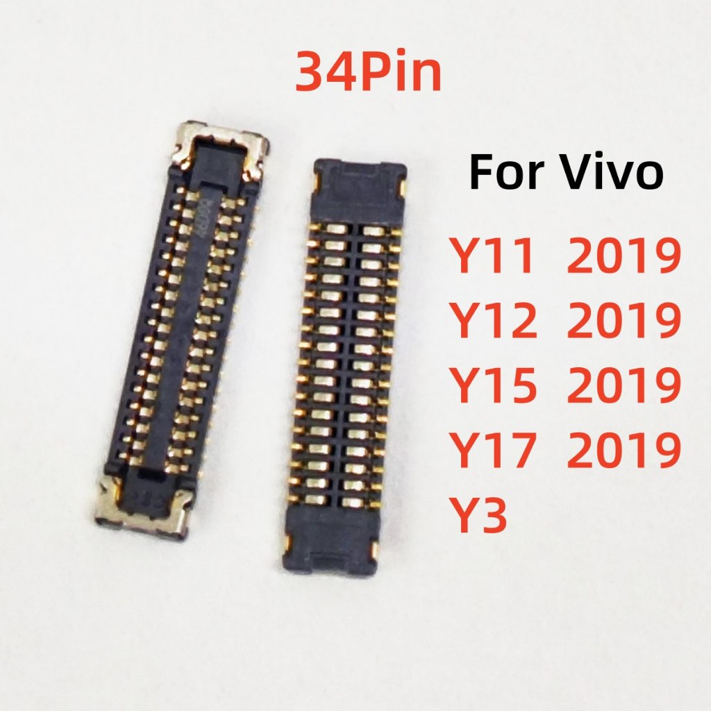 2-10 ชิ้น 34Pin จอแสดงผล LCD เชื่อมต่อ MainBoard FPC สําหรับ VIVO Y11 2019 / Y12 2019 / Y15 2019 / Y17 2019 / Y3 ปลั๊กบนบอร์ด