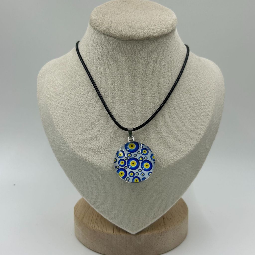 Blessed Evil Eye สร้อยคอผู้หญิงผู้ชาย Lucky ป้องกันจี้ Clavicle Chain ของขวัญเครื่องประดับ