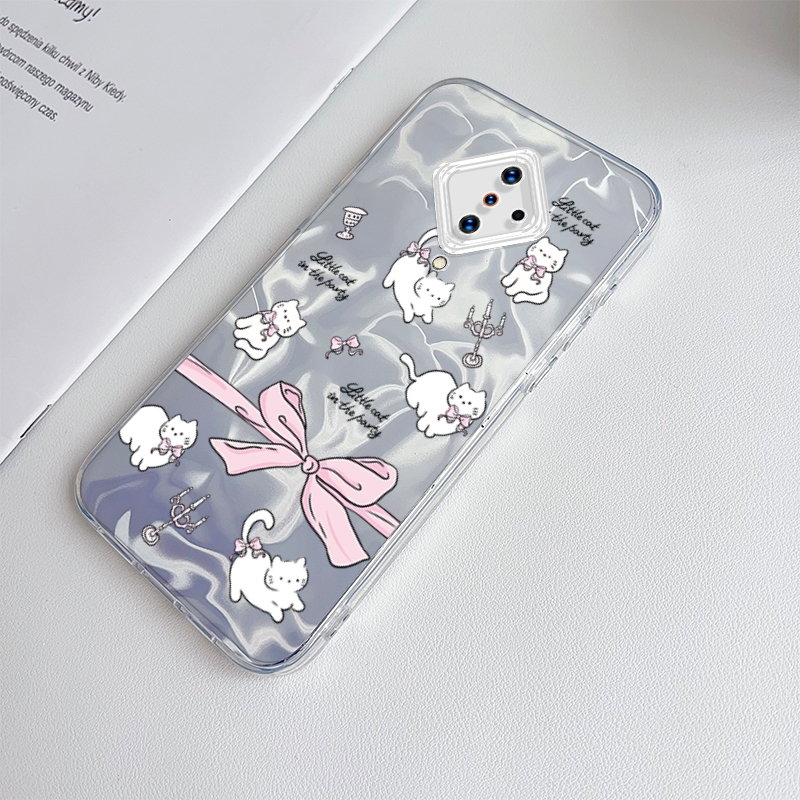 เคสสําหรับ VIVO Y10-T2 Y01A Y02S-4G Y16-4G Y35-5G Y53T-5G Y35M-5G Y56-5G IQOO Z7i-5G T2X-5Gแฟชั่นBow