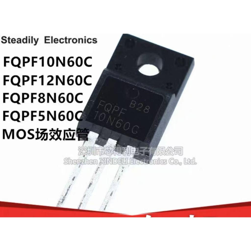10pcs FQPF 4N60C 5N60C 7N60C 8N60C 10N60C 12N60C 13N60C 15N60C 18N60C 20N60C TO-220F Plug-Inพลาสติก 