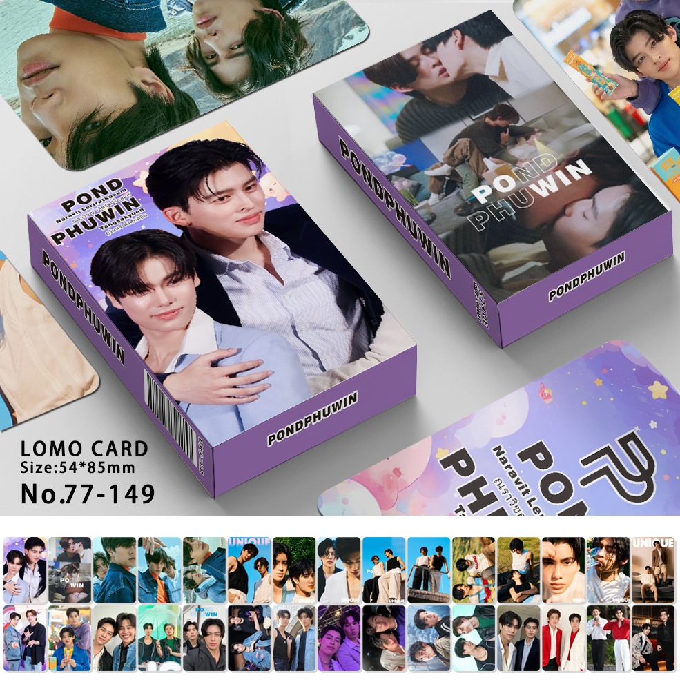 Pond Phuwin Photocard Lomo Card 30 ชิ้น/กล่อง
