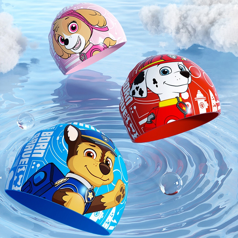 PAW Patrol หมวกว่ายน้ำเด็ก  ความยืดหยุ่นดี ออกแบบสวย ลายน่ารัก