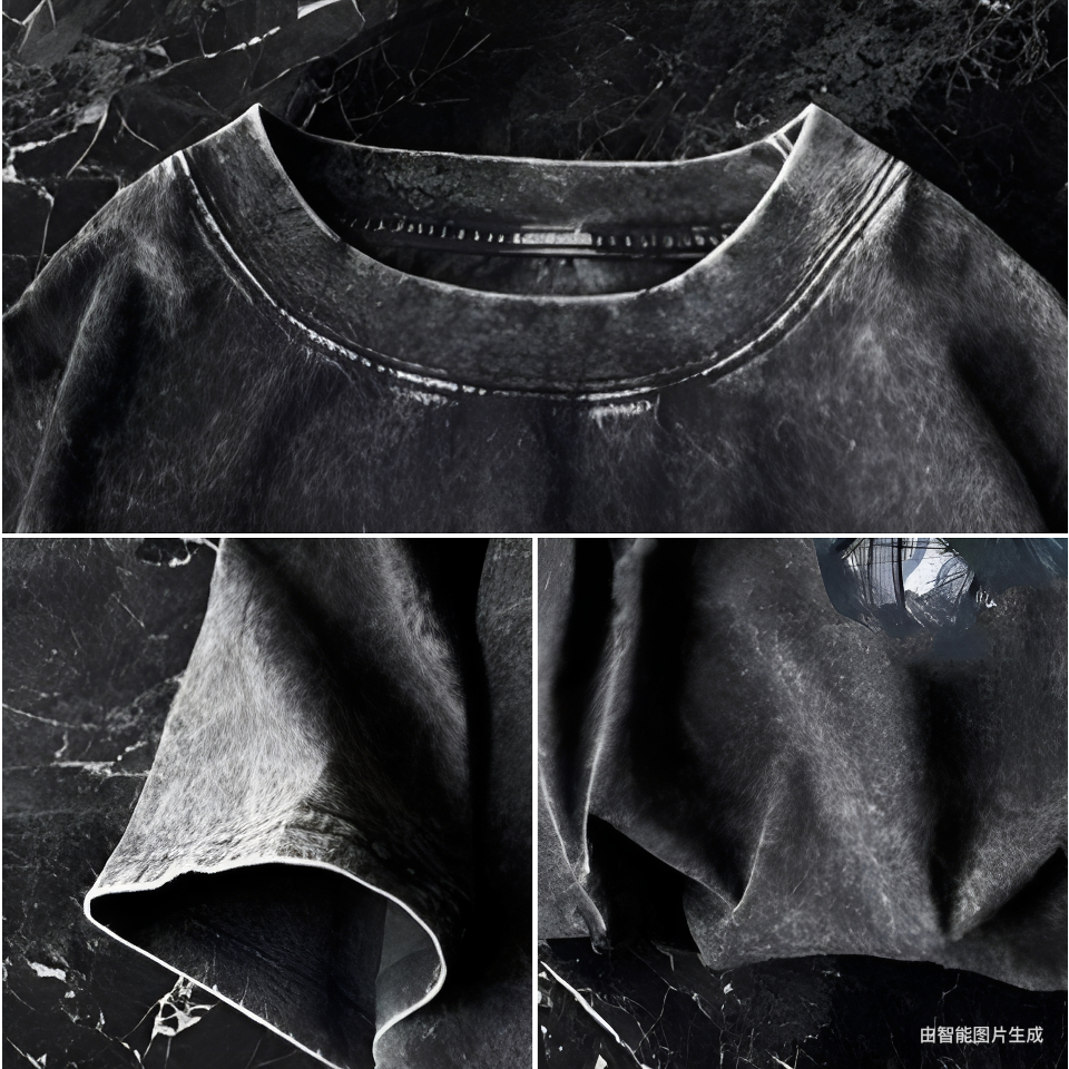 เสื้อยืดคอกลมแขนสั้น สไตล์วินเทจล้างฟอก ลวดลายแมว ผ้าฝ้าย 100% ทรงหลวม ใส่สบาย ไม่ต้องรีด YG1207