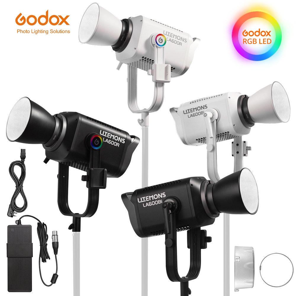 Godox LA600R/Bi 600W Litemons Full/Bi-color LED Light COB วิดีโอไฮไลท์เติมแสงสําหรับสตูดิโอถ่ายภาพ