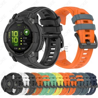 สายยางซิลิโคนกันน้ําสําหรับ Garmin Instinct 3 Solar / AMOLED 45MM 50MM