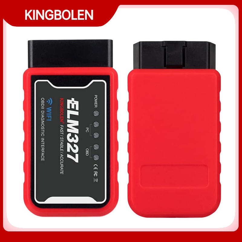 Kingbolen-elm327 OBD2 เครื่องสแกนเนอร์ WiFi Car Failure Detector OBDII Code Reader ตรวจสอบเครื่องยนต์แสงเครื่องมือสแกนวินิจฉัยสําหรับ iOS และ Android (รุ่น WiFi)