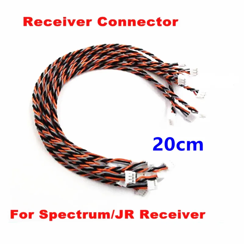 10 ชิ้นสายต่อ22AWG ใช้งานกับ AR6200 AR6210 AR7000 AR9000 RD721 RD921 สำหรับโดรน เฮลิคอปเตอร์ รถ RC