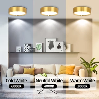 【5 ปี 】3 สี ไฟดาวน์ไลท์ led โคมไฟดาวน์ไลท์ติดลอย โคมไฟเพดาน Downlight 5w 10w 15w 25w ไฟติดเพดาน ไฟติดห้อง ใช้สำหรับห้องนอนห้องครัว ไฟled เพดาน นอน