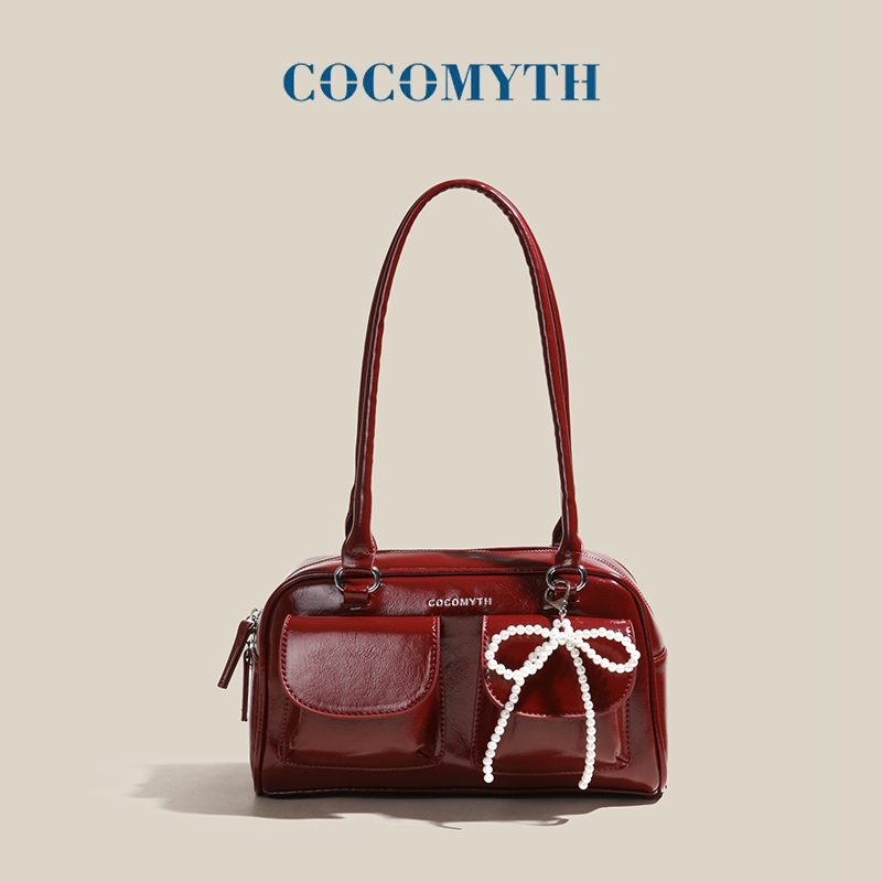 (COCOMYTH)แฟชั่นใหม่ใต้วงแขนกระเป๋ากระเป๋าสี่เหลี่ยมเล็กเวอร์ชั่นเกาหลีกระเป๋าสะพายกระเป๋าผู้หญิง
