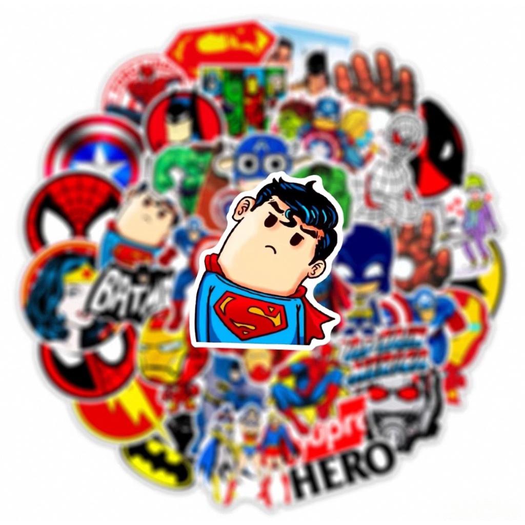 50แผ่นมหัศจรรย์วีรบุรุษการ์ตูนตัวละครสติกเกอร์น่ารักถ้วยน้ํากีตาร์โทรศัพท์หมวกกันน็อคสติกเกอร์ - รูปที่ 5