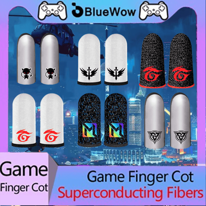 Bluewow ถุงมือเล่นเกมกันลื่นและกันเหงื่อ PUBG/Alliance 1 คู่สําหรับโทรศัพท์มือถือ