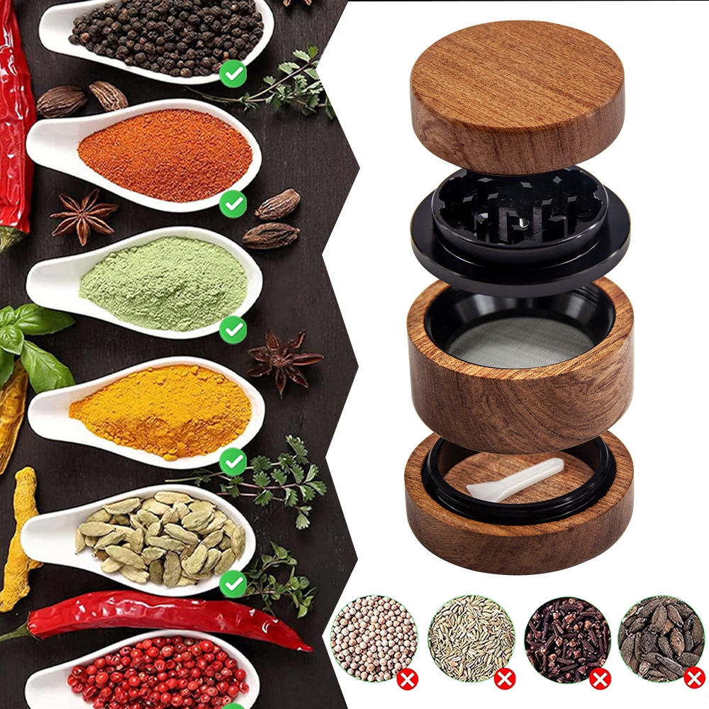 เครื่องบดสมุนไพรวอลนัท 4 ชั้น 60 มม. - รูปที่ 5