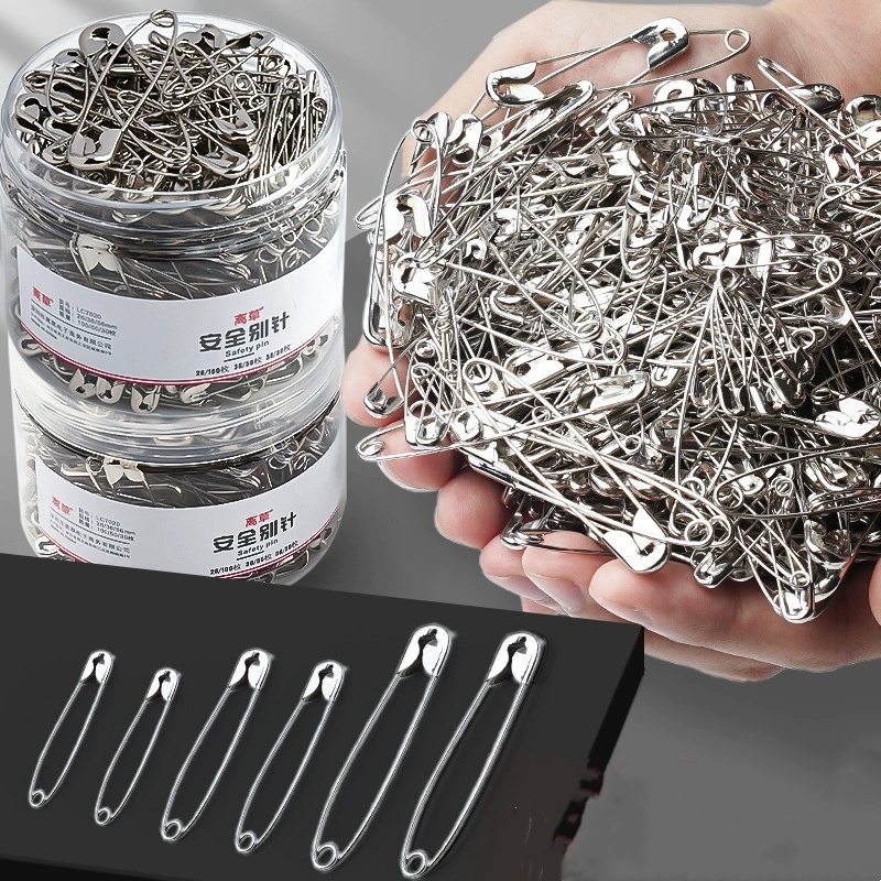 Safety Pins DIY Mini Buckle Pin เย็บปักถักร้อยเครื่องมือเย็บผ้าสแตนเลสความปลอดภัยเข็มกลัดเครื่องแต่งกาย Acce