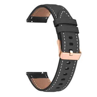 สายรัดหนังพรีเมี่ยม 20mm สำหรับ Garmin vivoactive 5 6/3 Music / Forerunner 55/70/170/165/245/645/158/168 / Approach S50