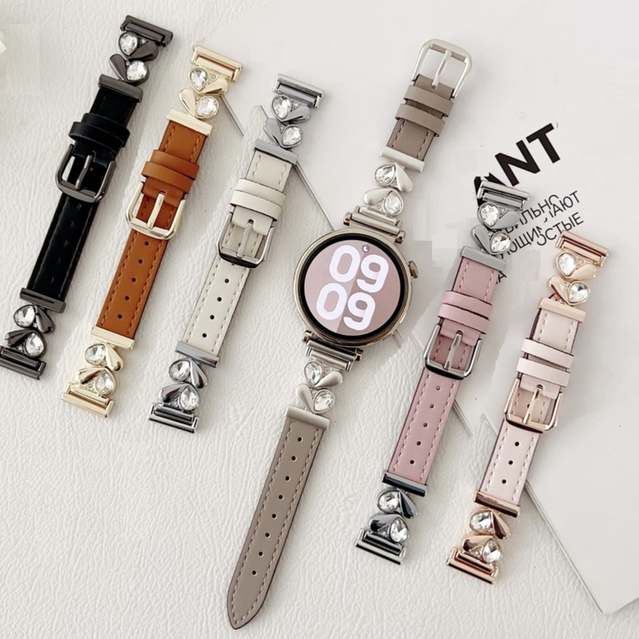 Bling Love Diamond Watch Strap Compatible For Huawei watch GT 5 Strap Huawei watch GT5 Pro Strap / huawei gt5 strap GT2/GT3/GT5 / Huawei GT 4 Strap Redmi watch 5 Lite / Redmi watch 5 Active Strap / Amazfit bip 5 /GTS3/gts2/GTR 4/Amazfit GTS4 mini Strap