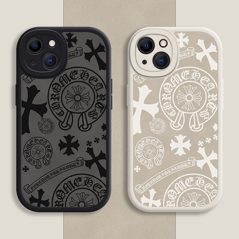 Trend Case iPhone สําหรับ 16 / 15 / 14 / 13 / 12 / 11 Promax Street Fashion Pattern Soft Casing สําห