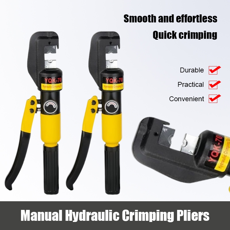 🛒 YQK -70 คีม ย้ำหางปลา ไฮโดรลิค Hydraulic clamp 4-70 Sq.mm คีม พร้อมดายหกเหลี่ยม YQK-70 4-70mm Hydr