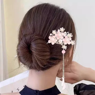 ซูเปอร์ Fairy Tassels ดอกไม้ปิ่นปิ่นผู้หญิงสไตล์ใหม่อารมณ์ที่สวยงามปิ่นปิ่น