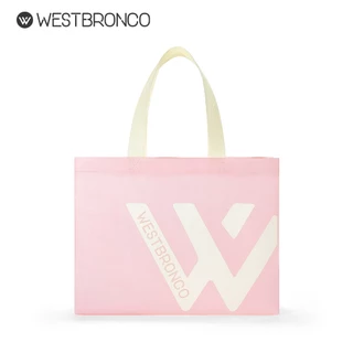 WESTBRONCO กระเป๋าช้อปปิ้งแฟชั่นสีชมพูสวย WESTBRONCO