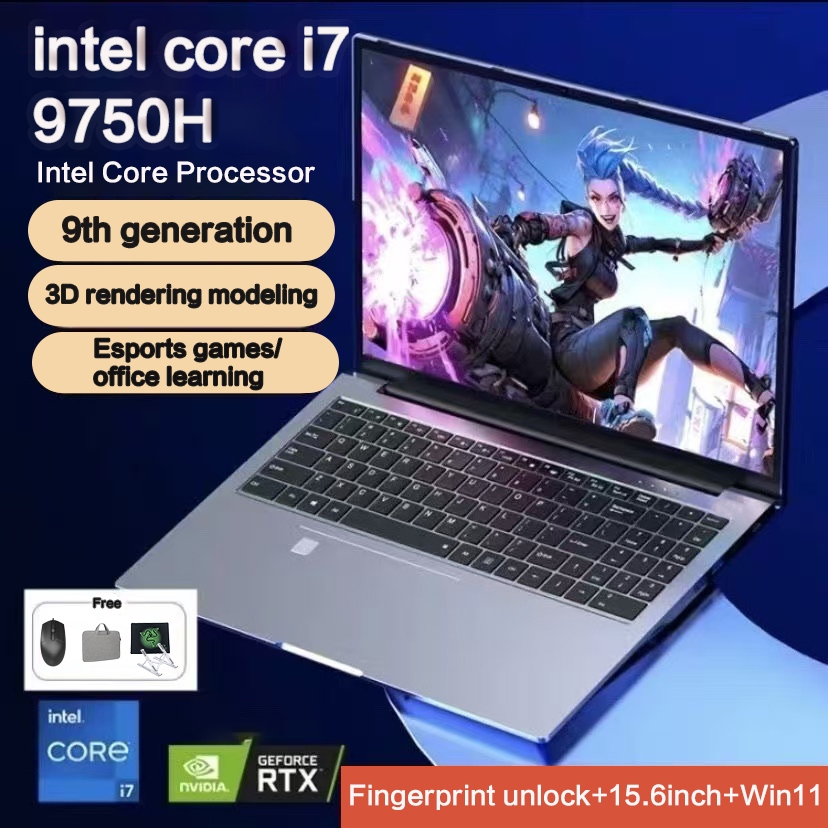 Intel Core i7 9750H เกมล่าสุดคอมพิวเตอร์โน๊ตบุ๊ค RAM16GB SSD 1TB คอมพิวเตอร์โน๊ตบุ๊คสํานักงาน/เกม/ออ