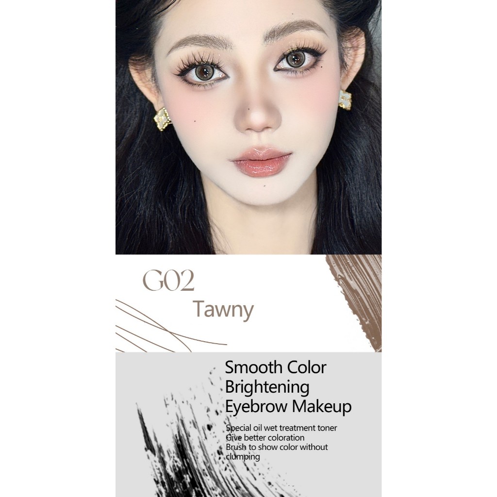 VEECCI สอเขียนคิ้ว ครีมเขียนคิ้ว 2 in1 หัวปากกา0.01mm ธรรมชาติ ติดทน กันน้ำ กันเหงื่อ เขียนคิ้ว 0.3ml+2g - รูปที่ 3