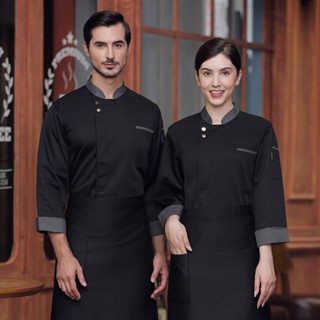 ฝรั่งเศส เสื้อกุ๊ก ชุดเชฟ แจ็คเก็ต ระบายอากาศได้ สะดวกสบาย เ…