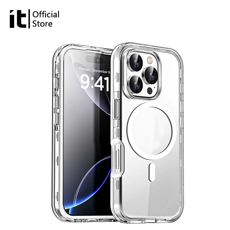 เคสแม่เหล็กใสกันกระแทก iPhone